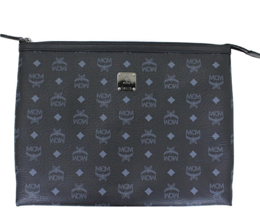 Mcm Heritage clutch black bag Black
